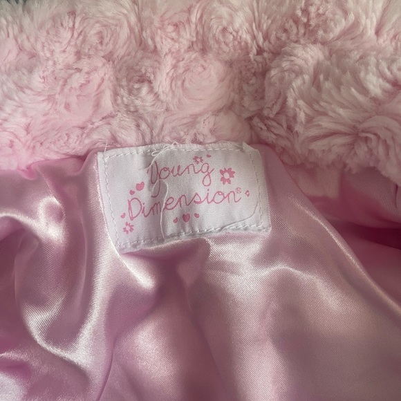 Toddler Girl's Soft Pink Faux Fur Jacket, Sz 12-18 months - Picture 6 of 8